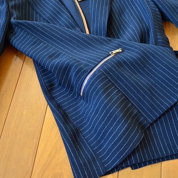 BOSS Jocalua Pinstripe Blazer Size 0 - Picture 12 of 16